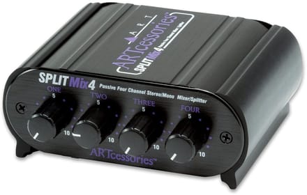 ART SplitMix 4 4-kanaal Mono mixer/Splitter - Kleine mixers