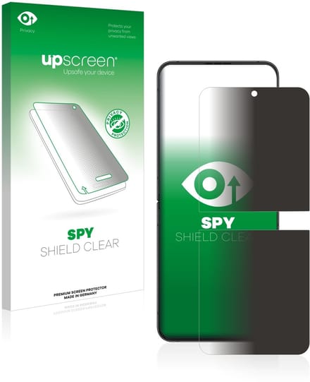 upscreen - privacy screenprotector voor Samsung Galaxy Z Flip 4 - Folie Beschermfolie Blauwlichtfilter