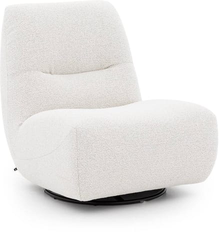Goossens Fauteuil Ivy - Stof - Beige