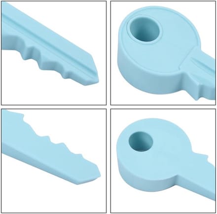 Deurstopper Hoogwaardig Siliconen - Deurbuffer - Deurvastzetter - Deurstopper voor Binnen - Deurstopper Zelfklevend - Sleutelvorm Design - Deurstop