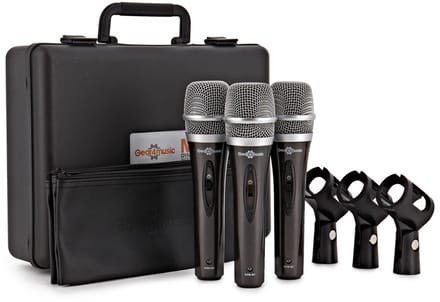 3-delig Microfoonpakket van Gear4music