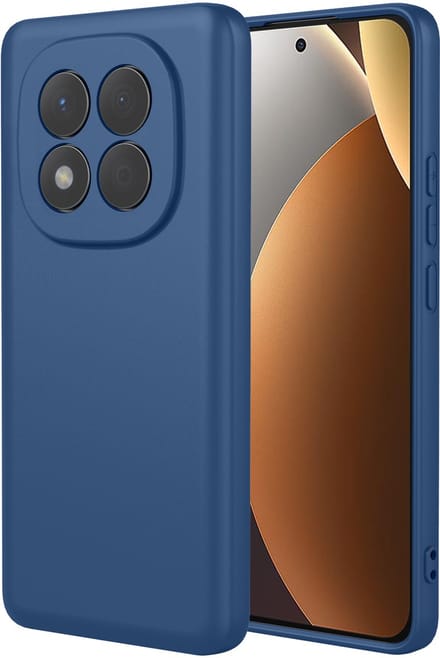 MobyDefend Hoesje - Geschikt voor Xiaomi Redmi Note 15 4G - Matte Siliconen Backcover - Blauw