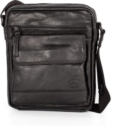 Leren Crossbodytas - Jason - Zwart