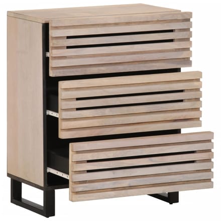vidaXL - Dressoirs - 2 - st - 60x34x75 - cm - massief - mangohout