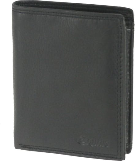 Esquire Duo Portemonnee I Leder 9 cm - Jongens - Staand formaat - black