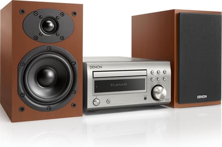 Denon Set RCD-M41DAB Silver/Cherry Wood