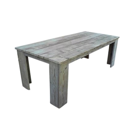Steigerhout tuintafel - 200x80x78h - Bruin - Oud steigerhout