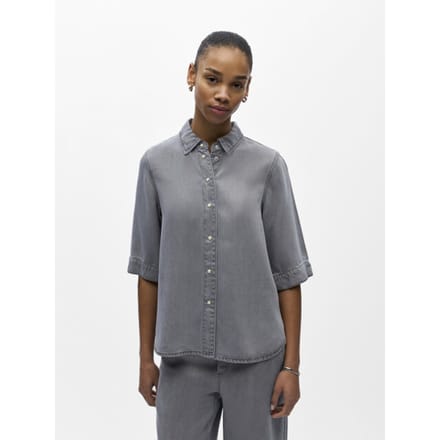 Object Objframe 2/4 Re Denim Top Dames - Jurken - Grijs - Maat M