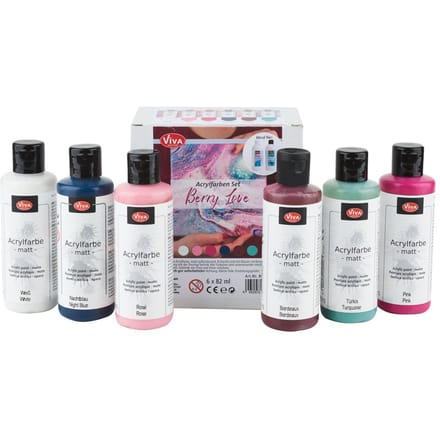 Viva Decor acrylverf set "Berry Love"