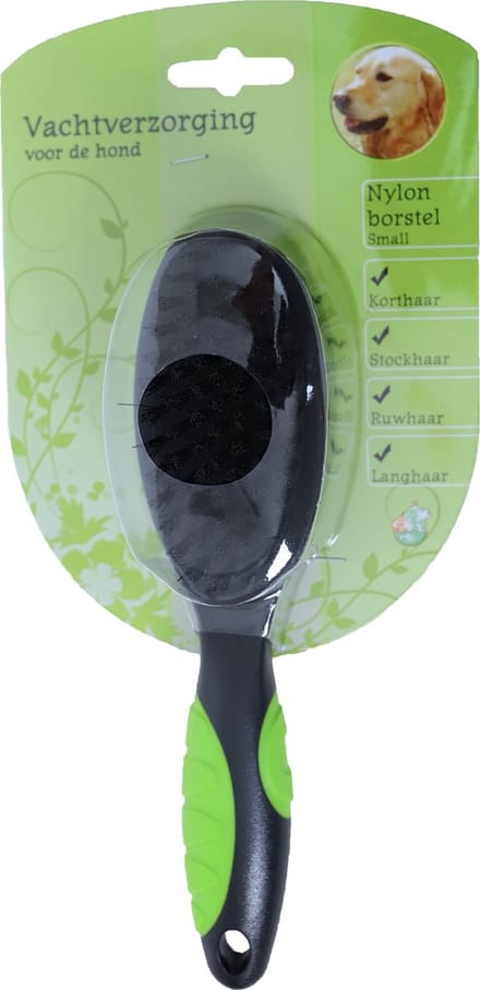 Hondenborstel enkel nylon small