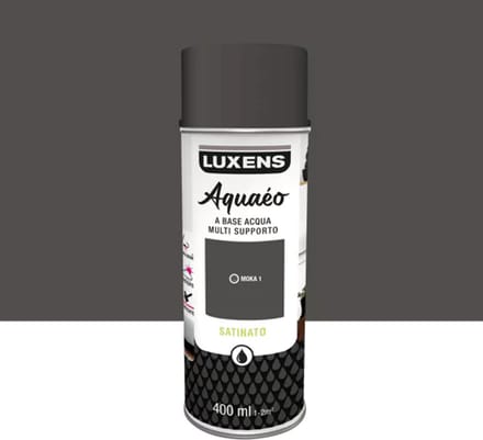 LUXENS - Spuitverf - satijn moka - 400 ml - watergedragen, satijnafwerking