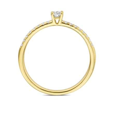 Aanzoeksring Diamant 0.30ct H Si