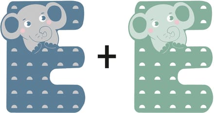Small Foot - Wooden Animal Children's Letter - E