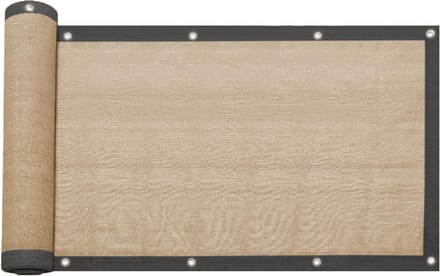 Hekafdekking HDPE - Windscherm Tuin - Terras Afschermen - Versterkte Ogen - 15 x 10 MT - Beige