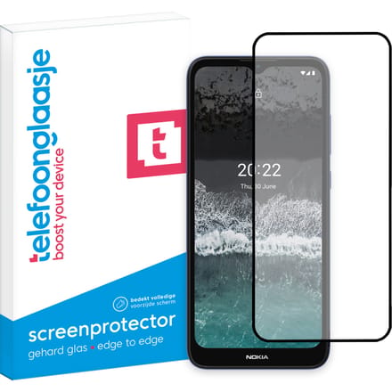 Nokia C21 screenprotector gehard glas Edge to Edge