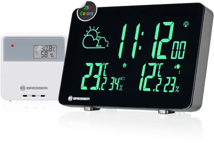 Bresser Weerstation - Thermo-, Hygrometer - Verschillende kleuren - Zwart