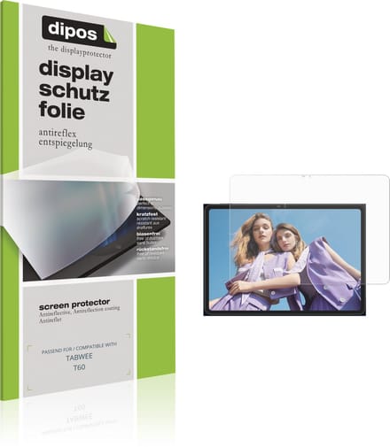 dipos – 2x Matte Beschermfolie geschikt voor TABWEE T60 | Krasbestendige & antireflecterende Screenprotector Ultra-Thin