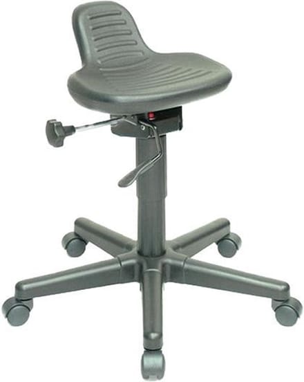 Lage werkkruk Workforce, model 412 met glijdoppen
