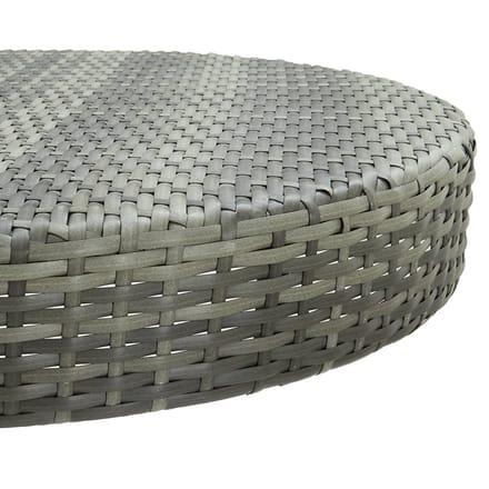vidaXL - Tuintafel - 75,5x106 - cm - poly - rattan - grijs