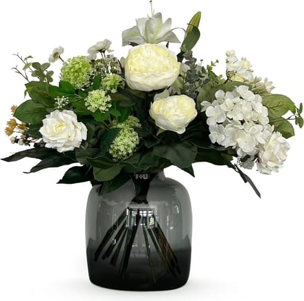 Kunstbloemen - Bouquet M - White Dream - 60 cm