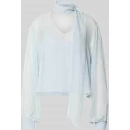 Strikblouse van vloeiende stof model 'urina'