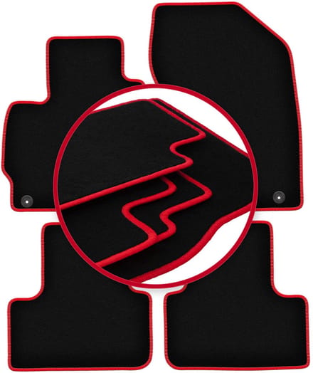 CARLUX-RED automatten voor: Mitsubishi ASX crossover (2010-2019)