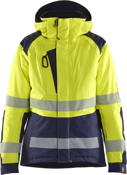 Blaklader 4456-1987 Dames Winterjas High Vis - High Vis Geel/Marineblauw - S