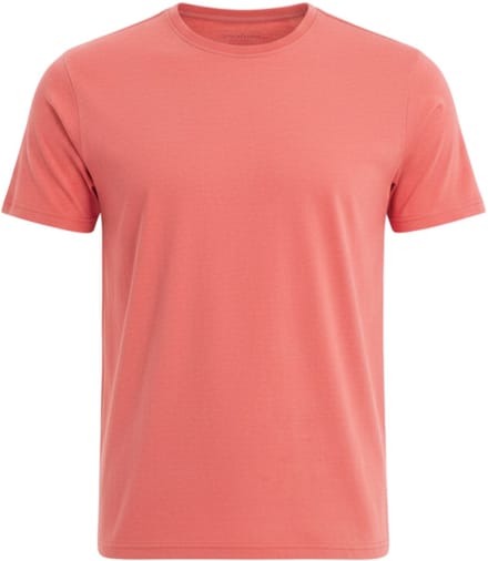 OMBRE T-shirt - Regular Fit - Katoen - Korte Mouw Koraal S