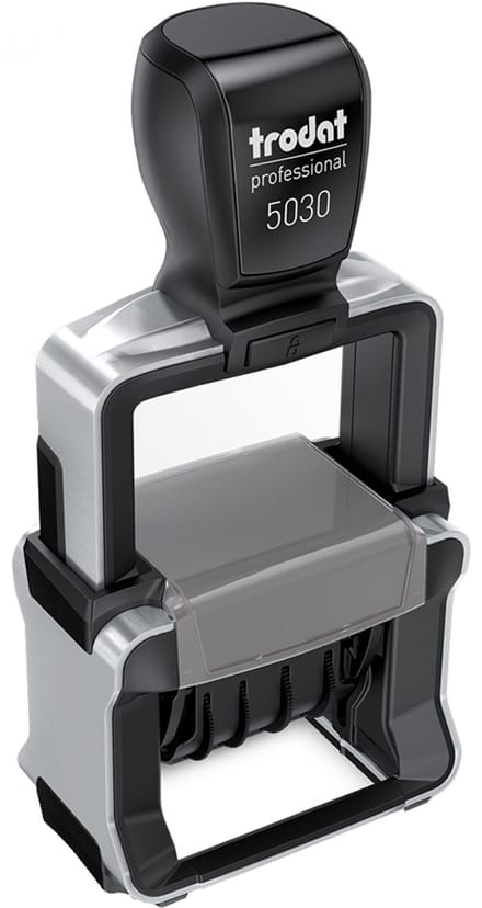 Datumstempel met automatisch inktpatroon, zwart