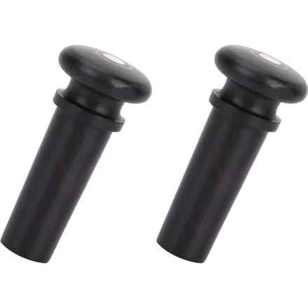 2 stuks hoogwaardige jujubehouten vioolstaartpen muziekinstrumentaccessoires(Type A) black