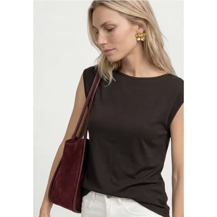 Basic shirt met boothals