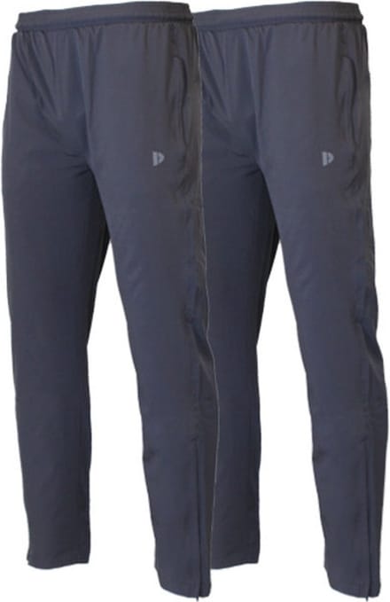 2-Pack Donnay - 2-way Stretch trainingsbroek (Alex) - Sportbroek - Heren - Dark Grey (035) - maat S