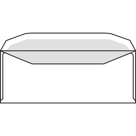 Envelop IEZZY C5/6 114x229mm venster rechts gegomd wit 500 stuks