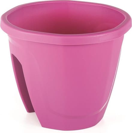 Balkon bloembak Emerald fushia 7.5L aanpasbaar 30x30x25 met drainage cherry