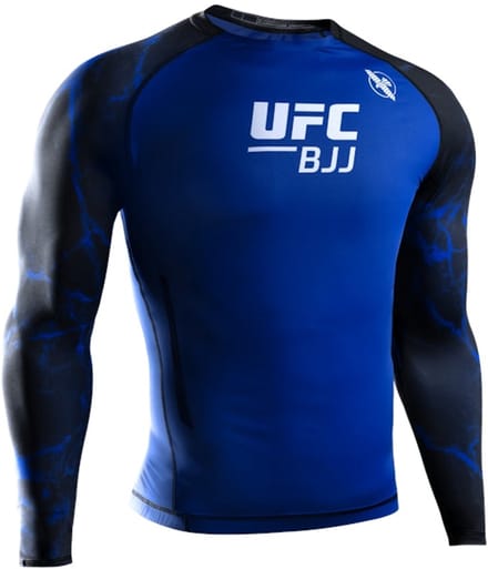 Hayabusa UFC BJJ Rash Guard - Zwart/Blauw - maat M