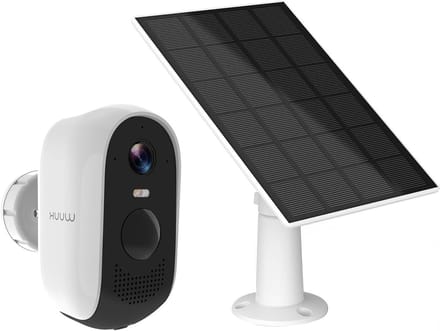 Buiten Camera - Zonne Camera - Huis Beveiligen - 2K QHD Beeld - 135 Graden Kijkhoek - Wit