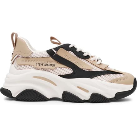 Steve Madden Possession-e Sneakers Irish/black Silver Größe: 40 | Trainers Outlet | Damen | Grau