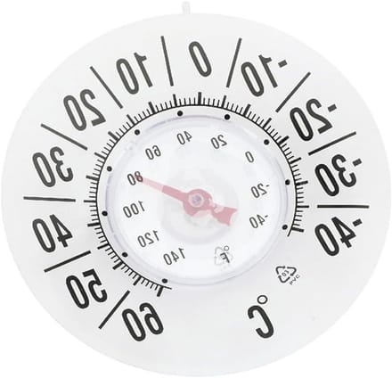 Raamthermometer - Temperatuurmeter Weer - Buiten Temperatuur - Waterdicht Weerbestendig - 18 cm - Transparant