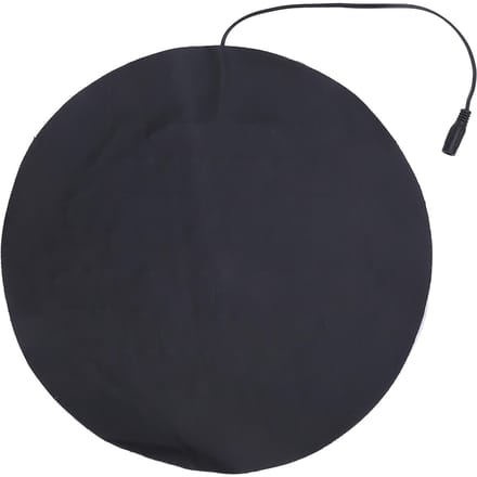 USB Verwarmingskussen voor Kleine Huisdieren PU Leer Rond Verwarmde Plaat 3 Niveaus Temperatuur black