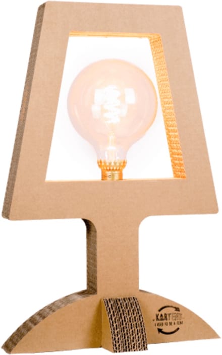 Kartonnen lichtenvoorde lamp - Lamp vorm design | E27 - Kartent