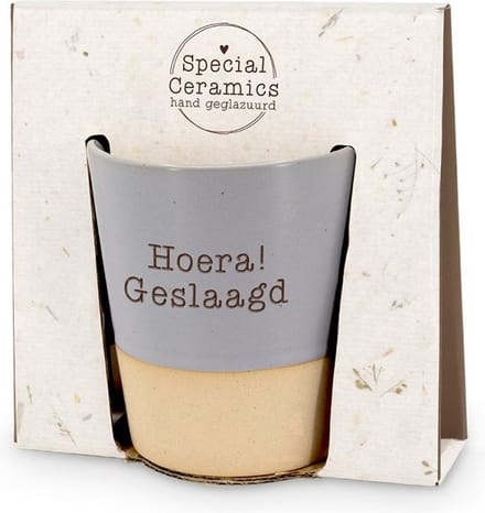 Koffiemok zonder oor - Geslaagd