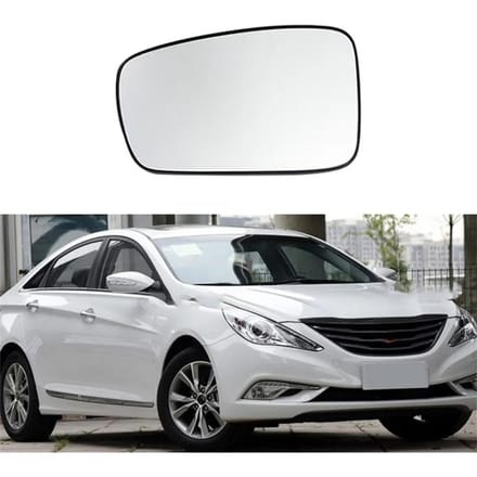 Verre de rétroviseur latéral gauche chauffant avec support, pour Hyundai Sonata 8th 2011 2012 2013 2014 white