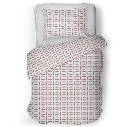 Snoozing Carla Dekbedovertrek - Eenpersoons - 140x200/220 cm - Pink
