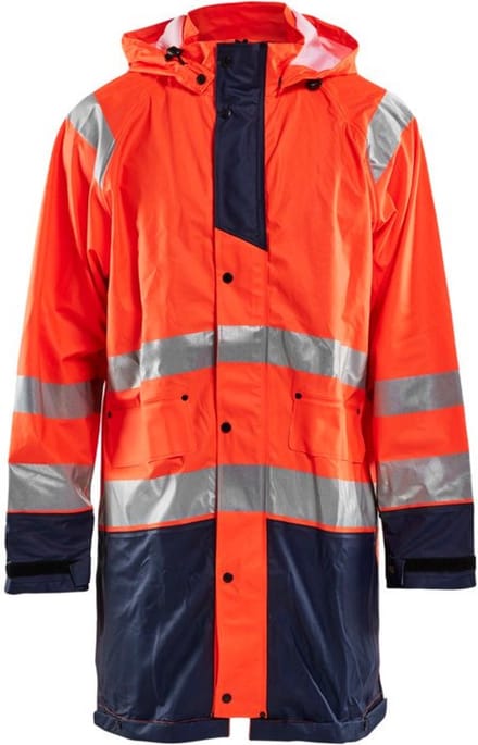 Blaklader Regenjas High vis LEVEL 1 4324-2000 - High Vis Oranje/Marineblauw - M