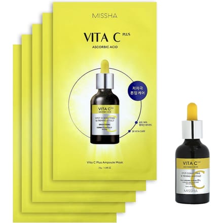 Missha, Vita C Plus Verhelderende Set, Feestdagen Editie, Set van 6 stuks white