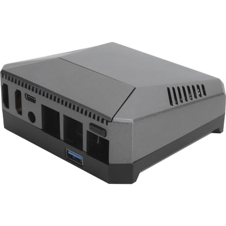 Aluminium Behuizing voor Raspberry Pi 4B Argon One M.2 SSD met Ingebouwde Infrarood Ontvanger(Voor Argon