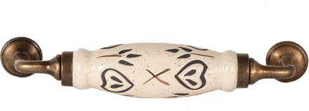 Clayre & Eef Handgreep 17 cm Beige IJzer