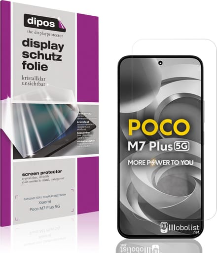 dipos – 4x Beschermfolie geschikt voor Xiaomi Poco M7 Plus 5G | Krasbestendige & heldere Screenprotector Ultra-Thin