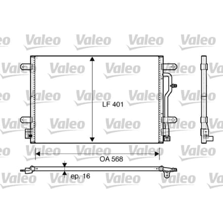 Condensator, airconditioning VALEO 817741
