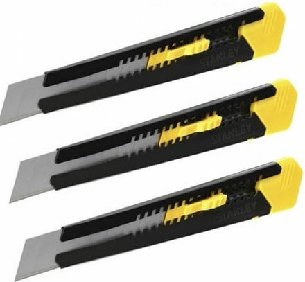STANLEY Tripack Afbreekmes 18mm ( 3x 10-151)